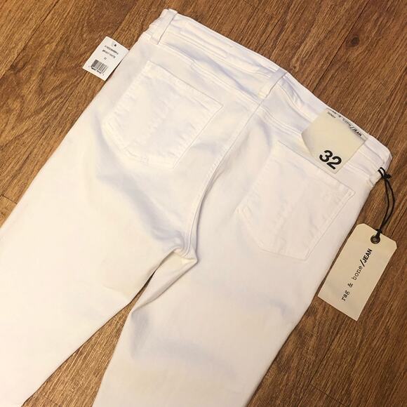 Rag & Bone Bright White Skinny Leg Jeans Size 32 - Picture 7 of 14